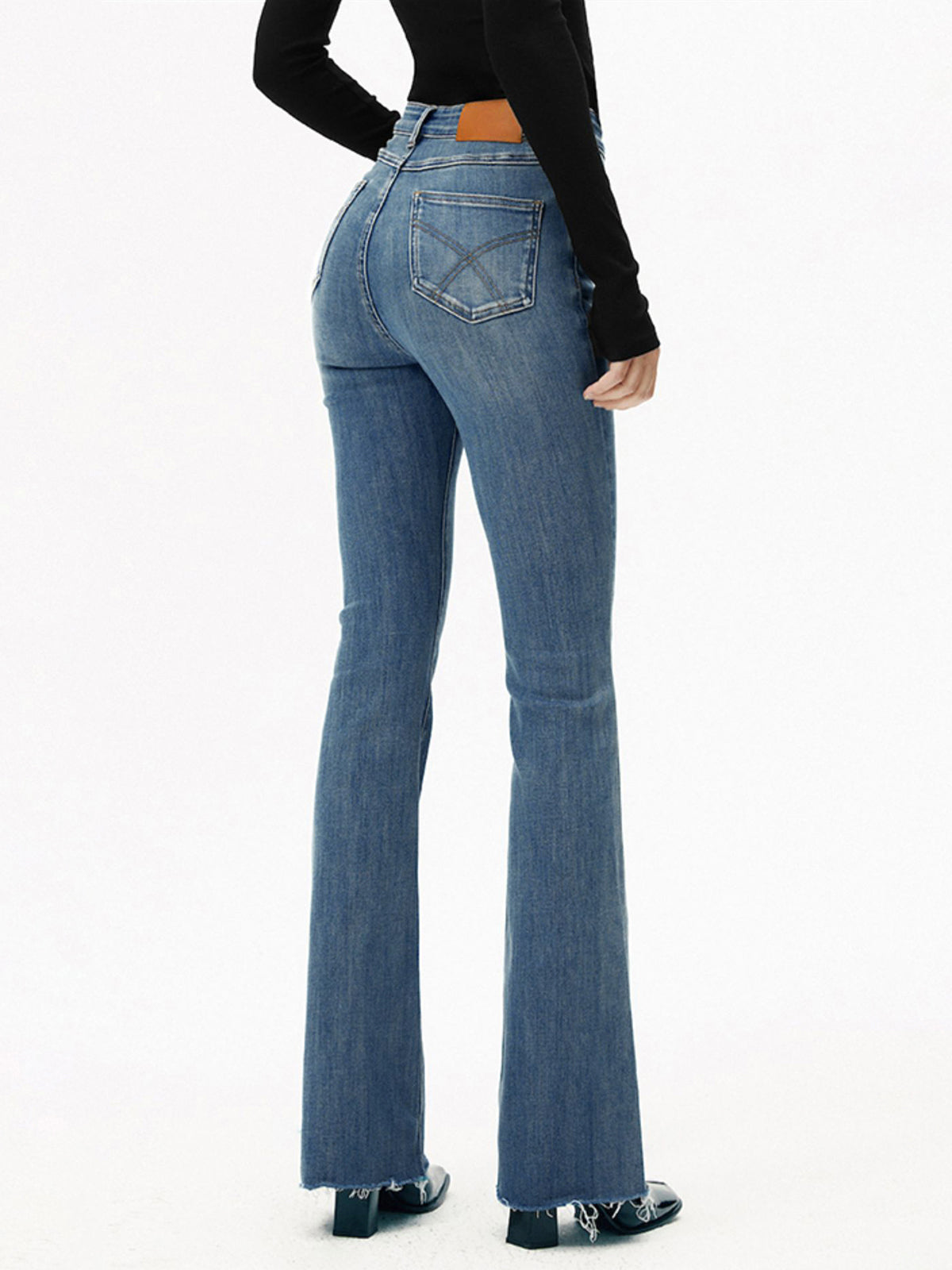 Jeans Mujer Mezclilla Cintura Alta Corte Ajustado - Mavetta