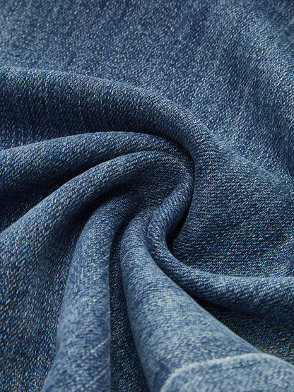 Jeans Mujer Mezclilla Cintura Alta Corte Ajustado