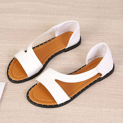 Sandalias Mujer de Piel Elegantes Ajuste de Noche