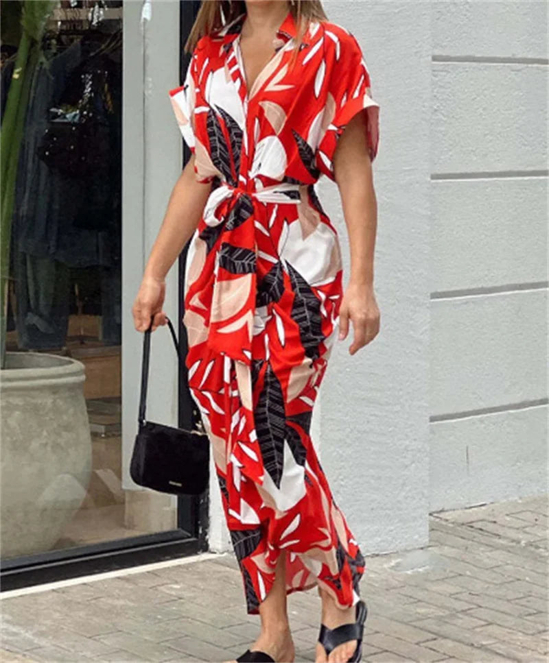 Vestido Mujer Estampado Corte Ajustado