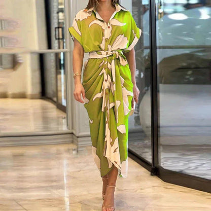 Vestido Mujer Estampado Corte Ajustado