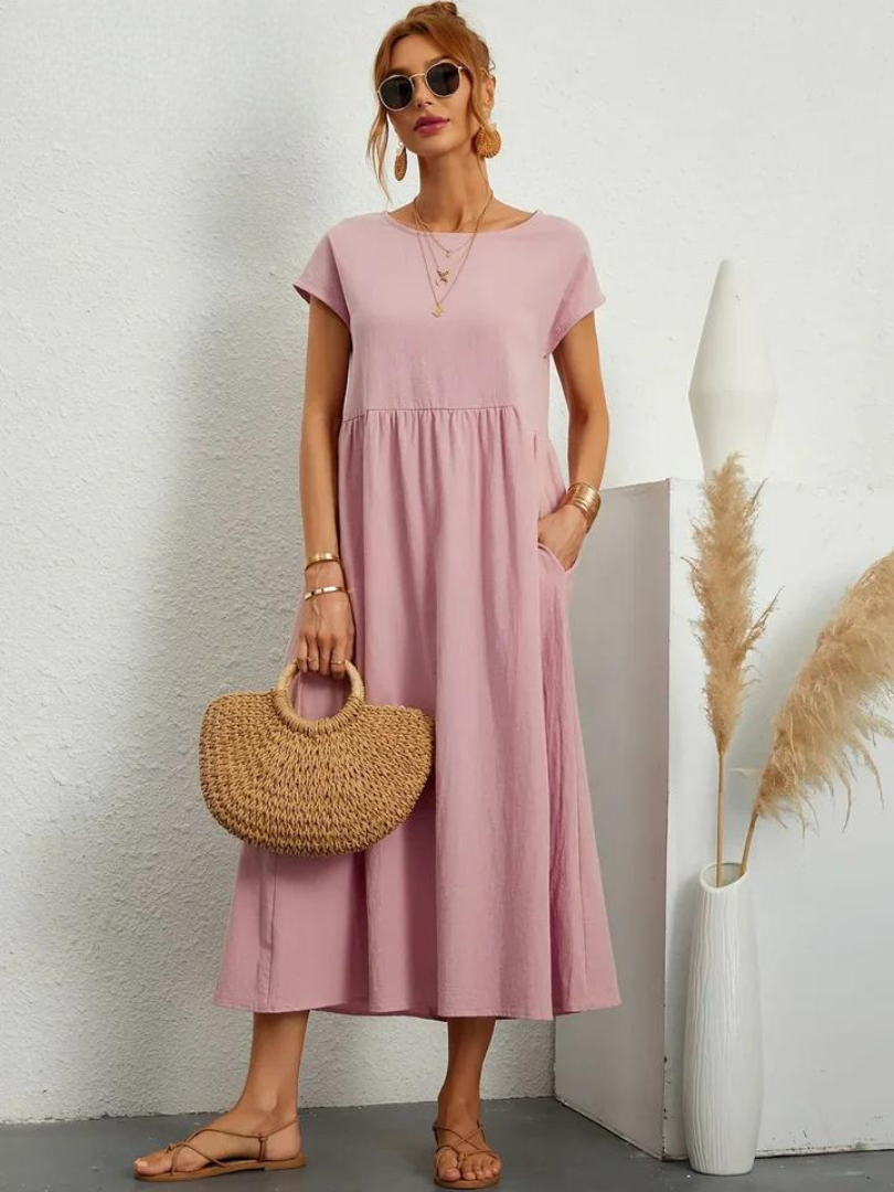 Vestido Fluido Mujer Verano Suave