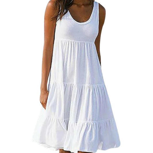 Vestido Midi Mujer Estilo Bohemio Sin Mangas - Mavetta
