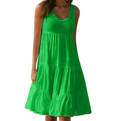 Sofía | Vestido Midi Bohemio Sin Mangas para Mujer 2