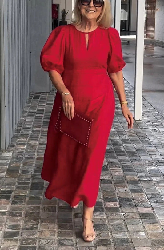 Vestido Midi Mujer Silueta Fluida - Mavetta