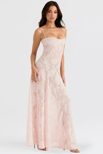 Vestido Verano Mujer Evasé Bordado Floral - Mavetta
