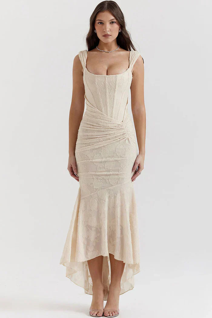 Vestido Sirena Mujer de Encaje Ajuste Elegante - Mavetta