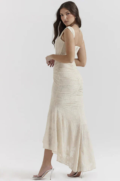 Vestido Sirena Mujer de Encaje Ajuste Elegante