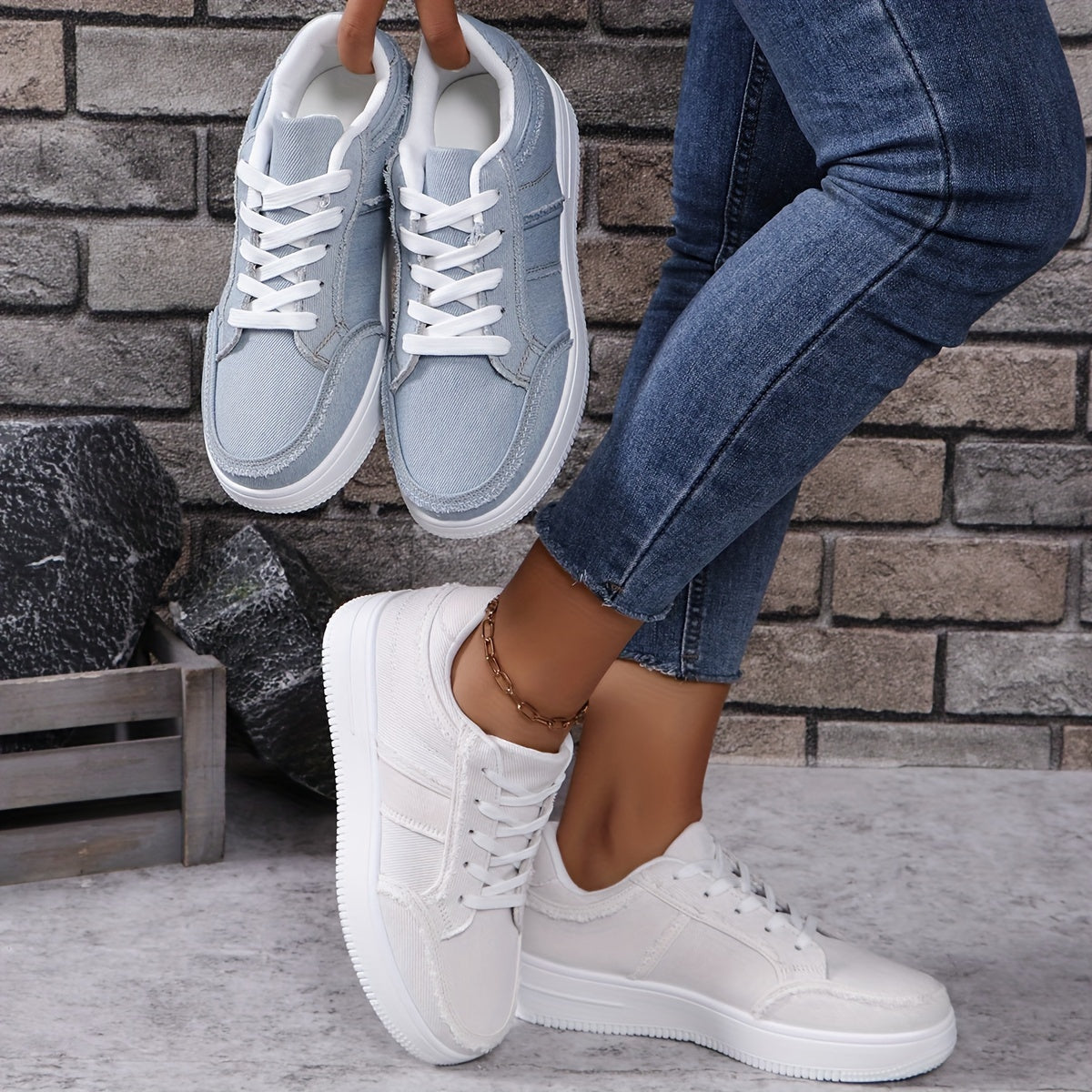 Zapatillas Mujer Casual Plantilla Suave Diseño Moderno