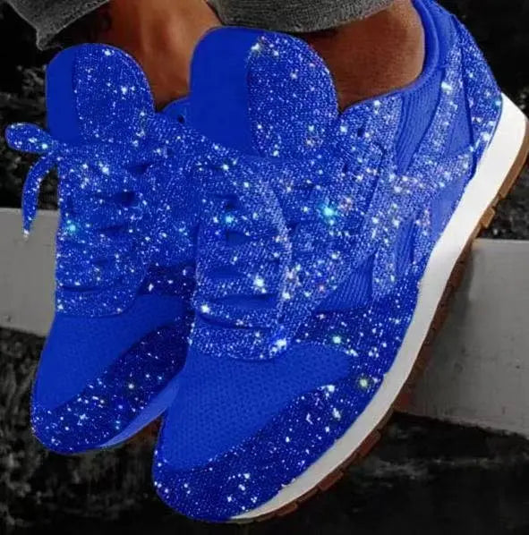 Zapatillas Deportivas Mujer con Purpurina Brillantes