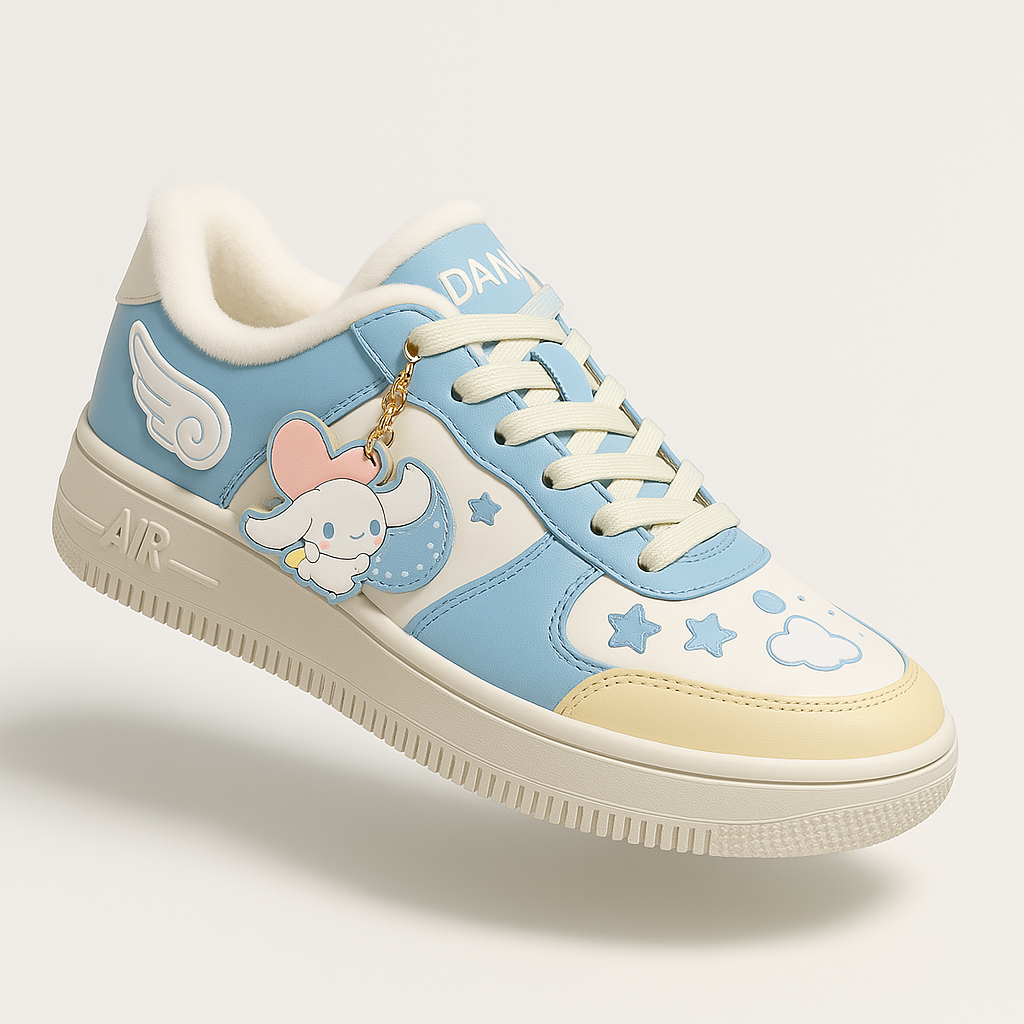 Zapatillas Mujer Forradas Diseño Estampado Comodo