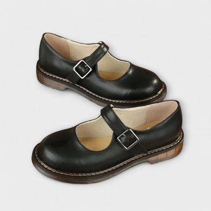 Zapatos clásicos Mujer de piel con correas y suela confort