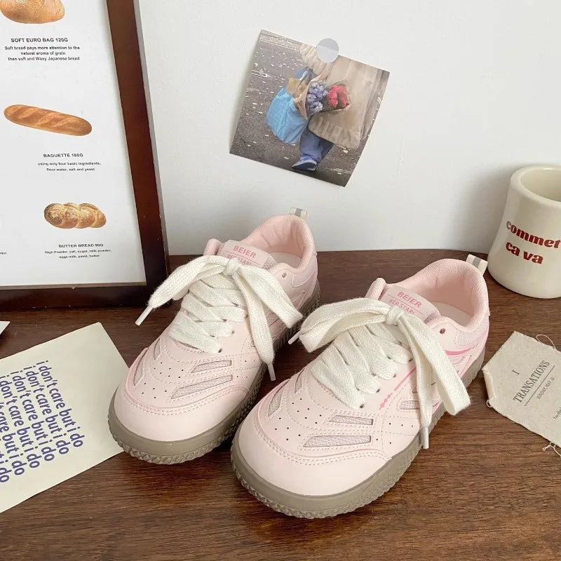 Zapatillas Mujer Retro Suela Deportiva Estilo Casual