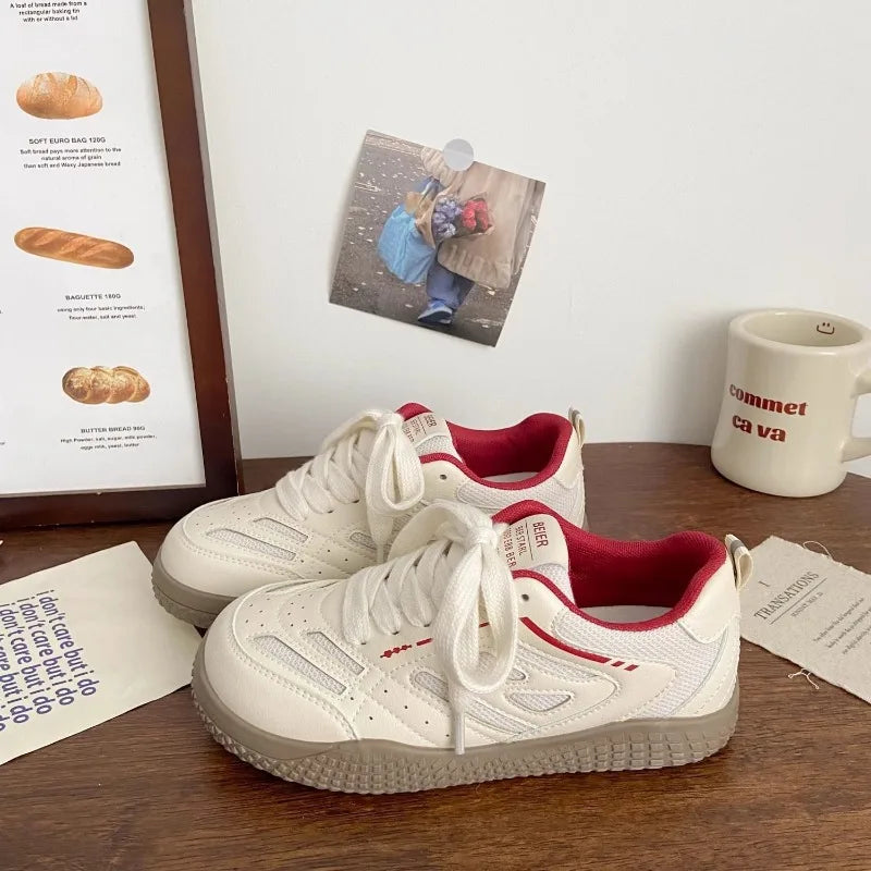Zapatillas Mujer Retro Suela Deportiva Estilo Casual