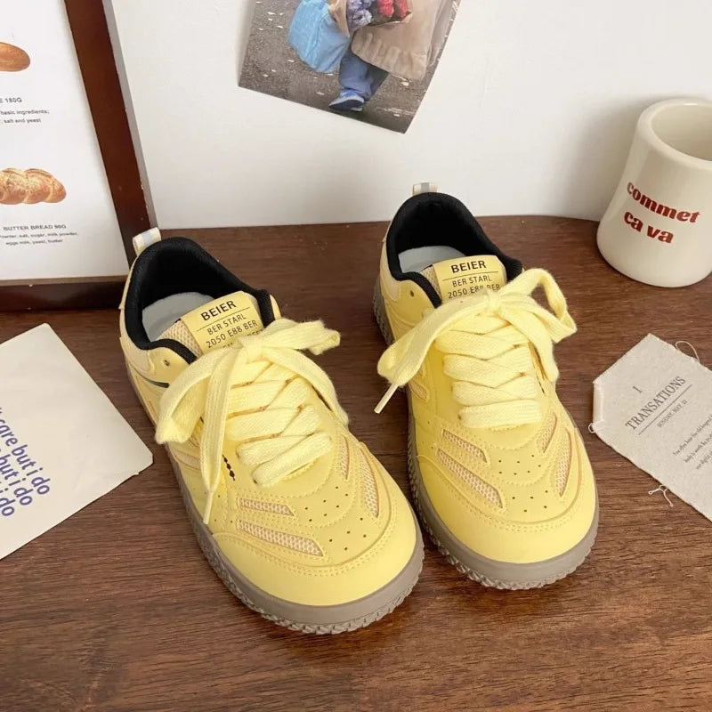 Zapatillas Mujer Retro Suela Deportiva Estilo Casual