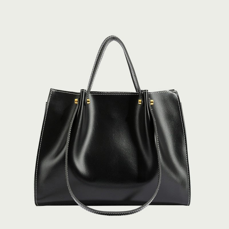 Bolso tote mujer de cuero vegano con cierre cremallera hombro