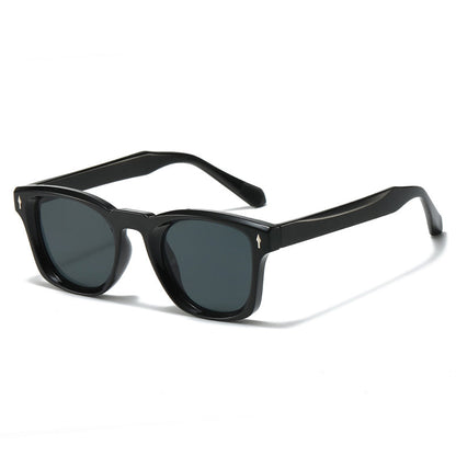 Gafas de sol Unisex Cuadradas Retro con Remaches Lentes Degradadas