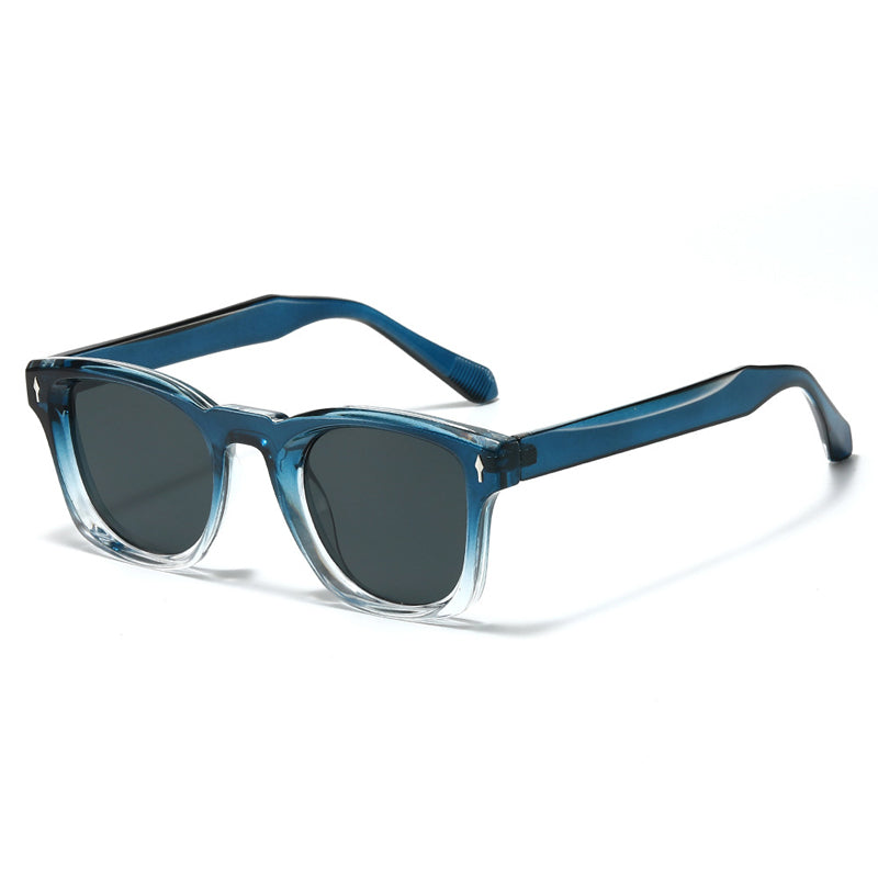Gafas de sol Unisex Cuadradas Retro con Remaches Lentes Degradadas - Mavetta
