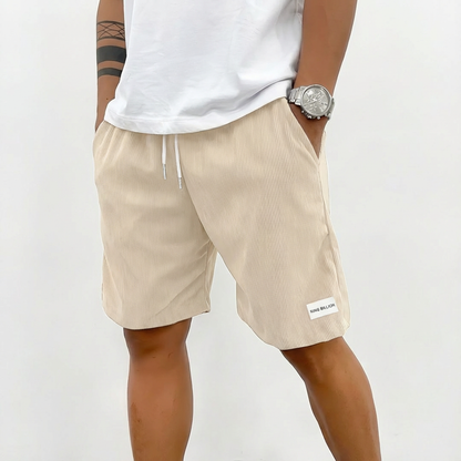 Pantalones cortos hombre Algodón casual con cordón ajustable