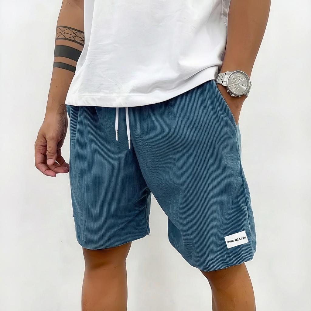 Pantalones cortos hombre Algodón casual con cordón ajustable