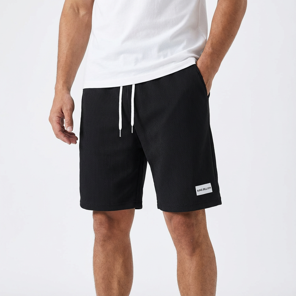 Pantalones cortos hombre Algodón casual con cordón ajustable