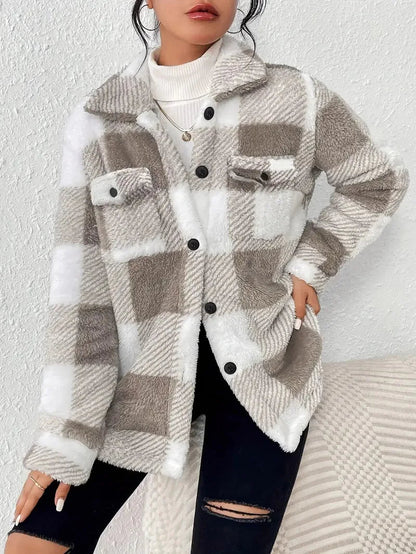 Chaqueta Polar Mujer Diseño Acogedor Cálida