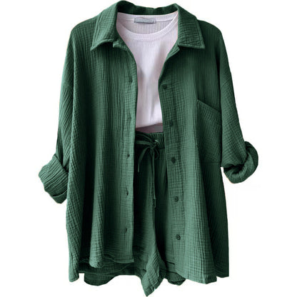 Conjunto Mujer de Algodón Estilo Relajado Dos Piezas