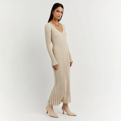 Vestido maxi mujer de plumeti ligero y fluido
