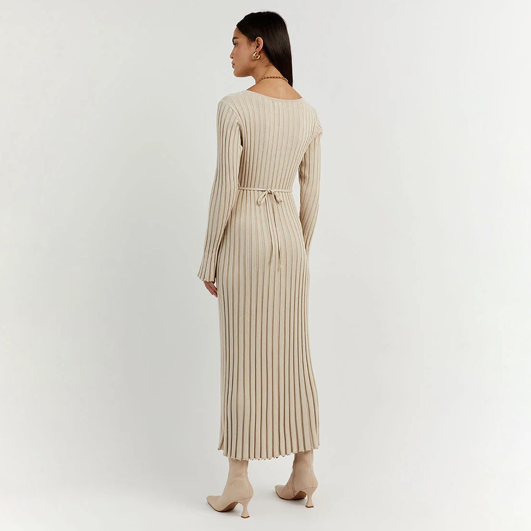 Vestido maxi mujer de plumeti ligero y fluido