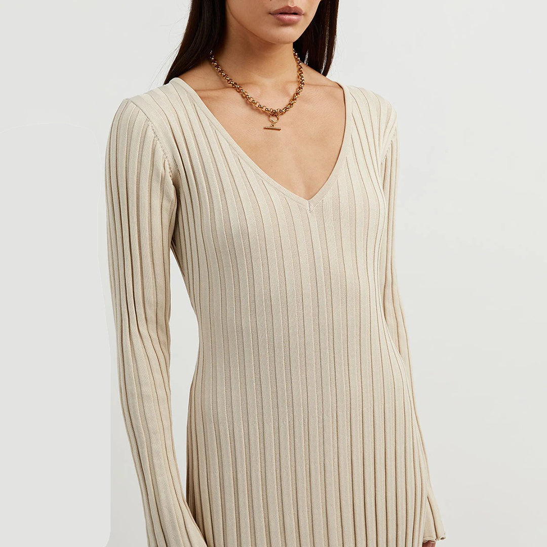Vestido maxi mujer de plumeti ligero y fluido