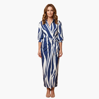 Vestido camisero mujer de algodón ajuste recto