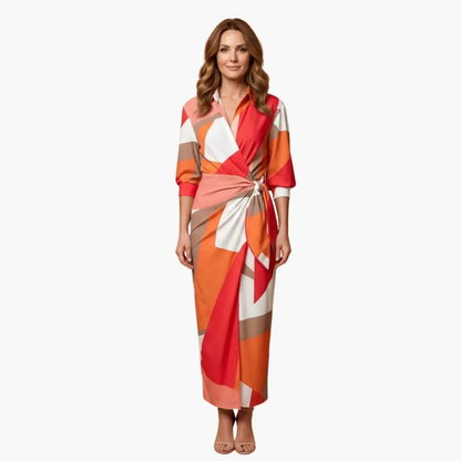 Vestido camisero mujer de algodón ajuste recto