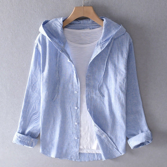 Blusa mujer ligera con capucha y corte relajado - Mavetta