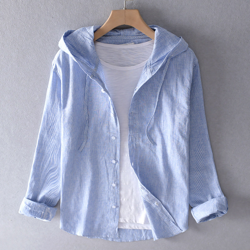 Blusa Mujer Ligera con Capucha y Botones - Mavetta
