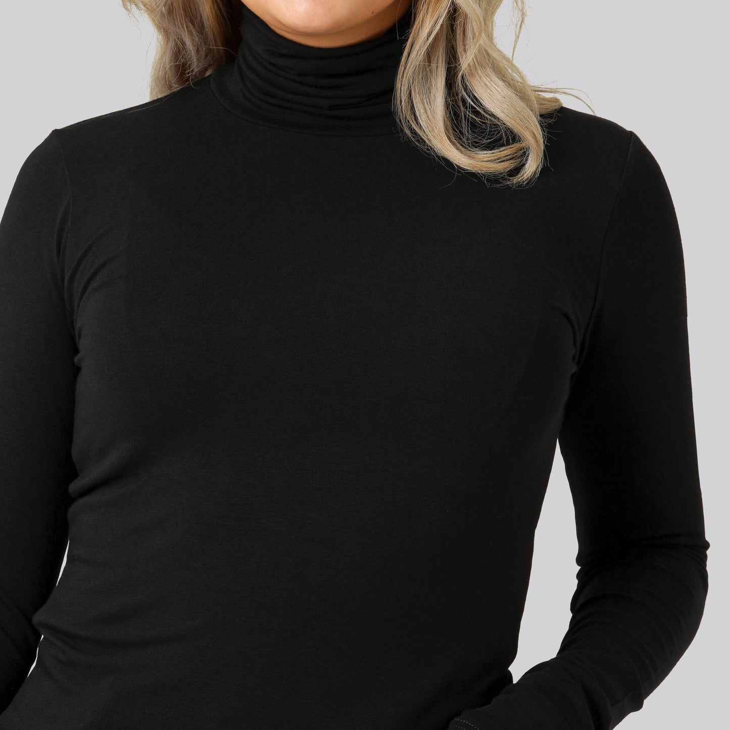 Suéter Mujer Cuello Alto Ajustado Diseño Elegante