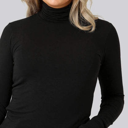 Suéter Mujer Cuello Alto Ajustado Diseño Elegante