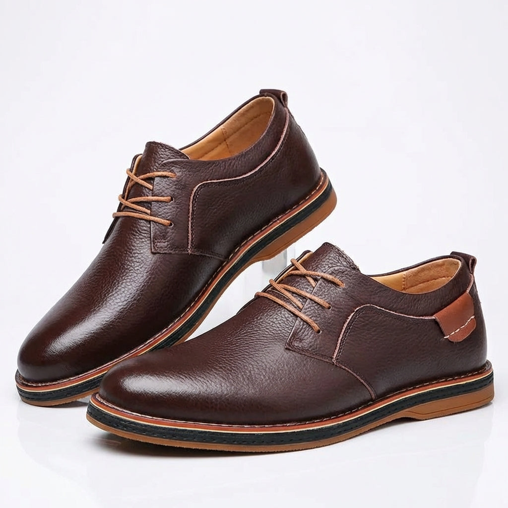 Zapatos Derby Hombre de Piel con Cordones Casual - Mavetta