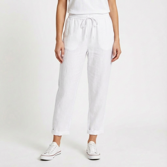 Pantalones Recortados Mujer con Cordón Ajustable - Mavetta