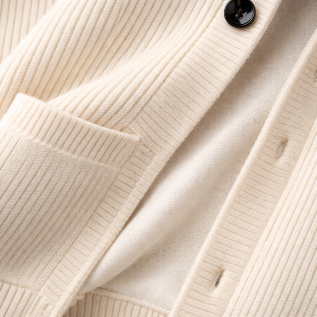 Chaqueta de punto hombre comodidad diaria ajuste relajado