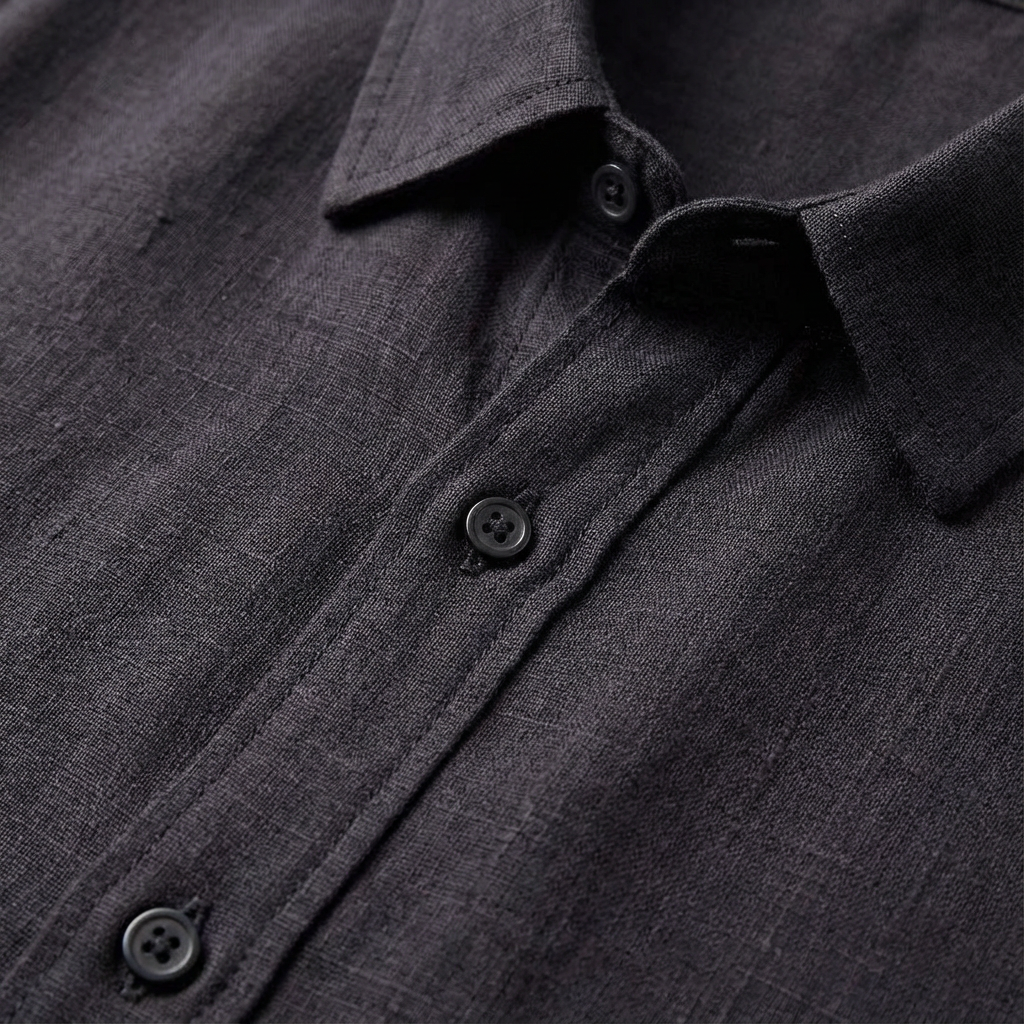 Camisa Casual Hombre Algodón Botones