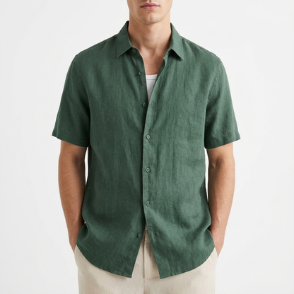 Camisa Casual Hombre Algodón Botones