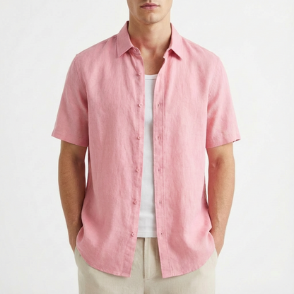 Camisa Casual Hombre Algodón Botones