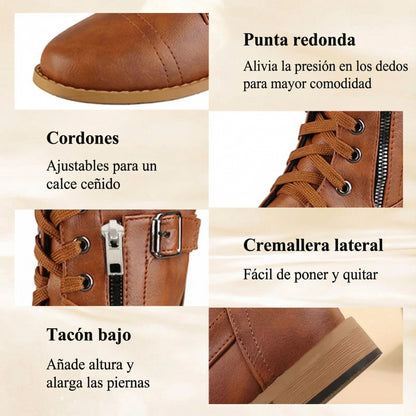 Botas Mujer con Soporte Plantar Puntera Redonda