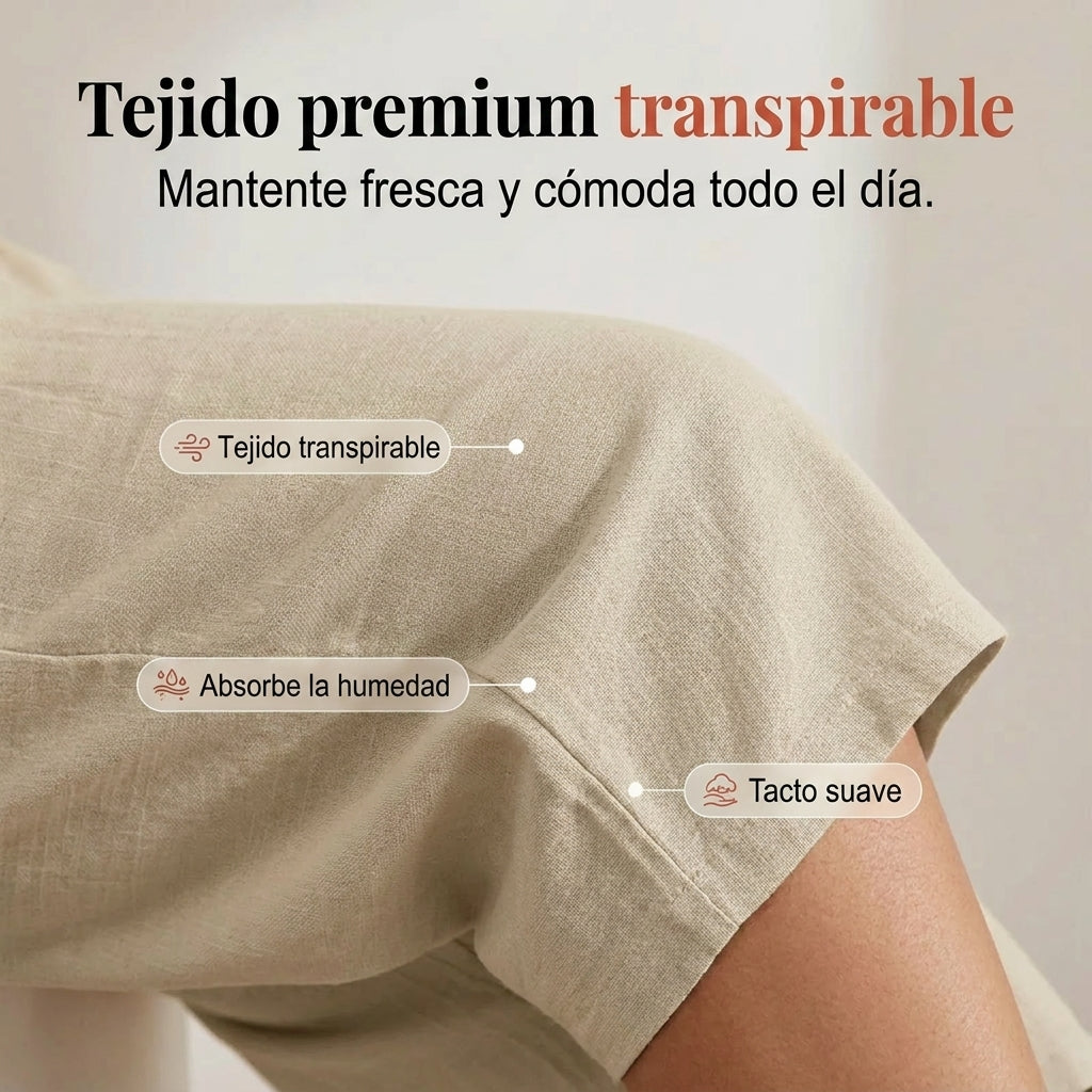 Pantalones Capri Mujer Ligeros Cintura Elástica