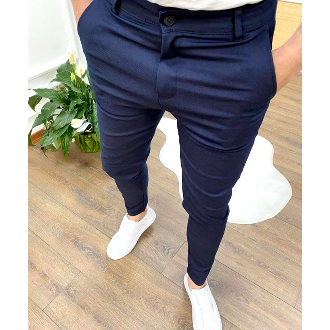 Pantalón Vestir Hombre Corte Clásico Formal