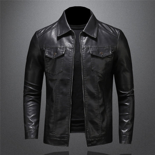 Chaqueta Hombre de Cuero Ajustada Clásica - Mavetta