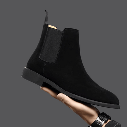 Botas Chelsea Hombre Ante Casual Sin Cordones Tobillo