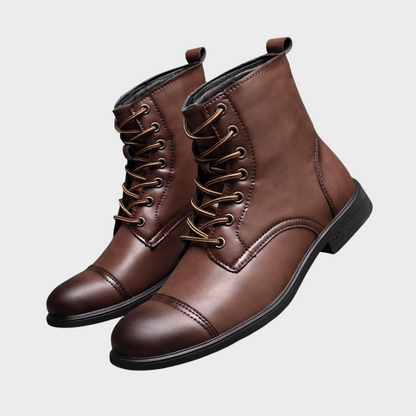 Botas Hombre Cuero Casual con Cordones Botines Urbanos Cómodos