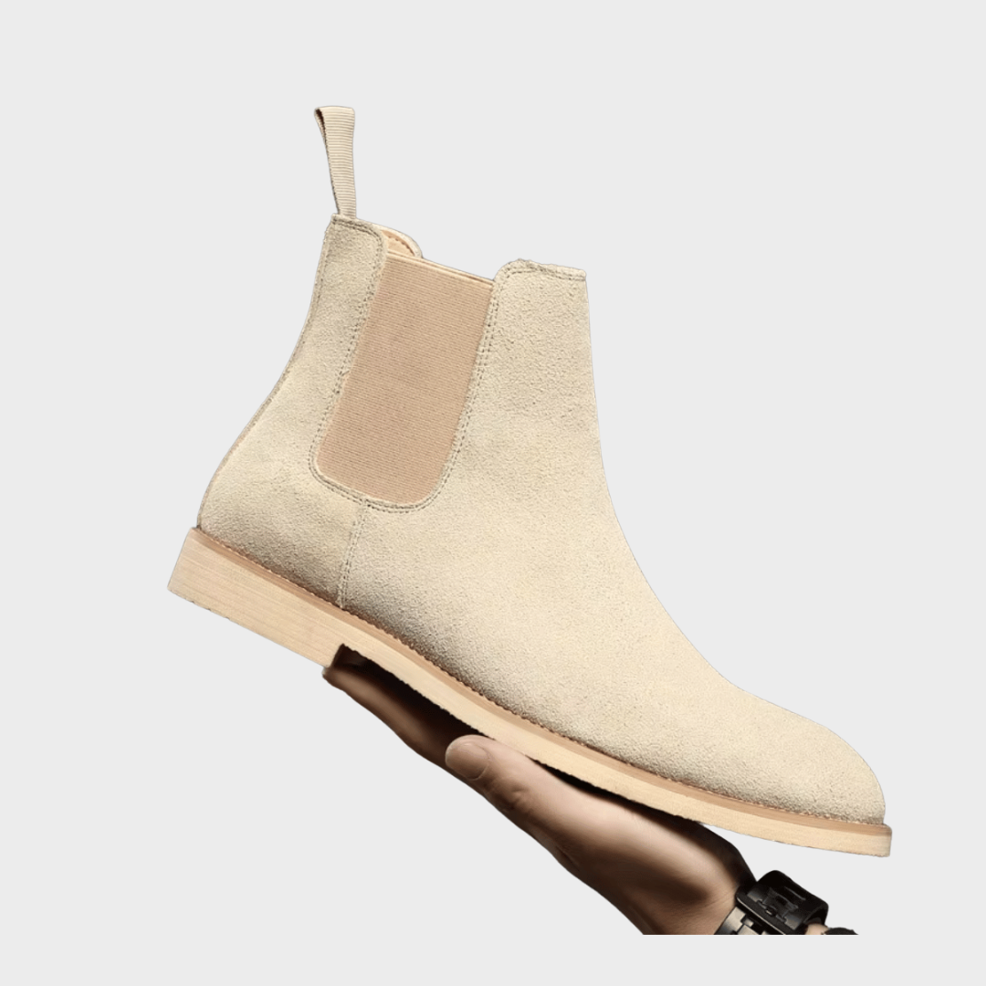 Botas Chelsea Hombre Ante Casual Sin Cordones Tobillo