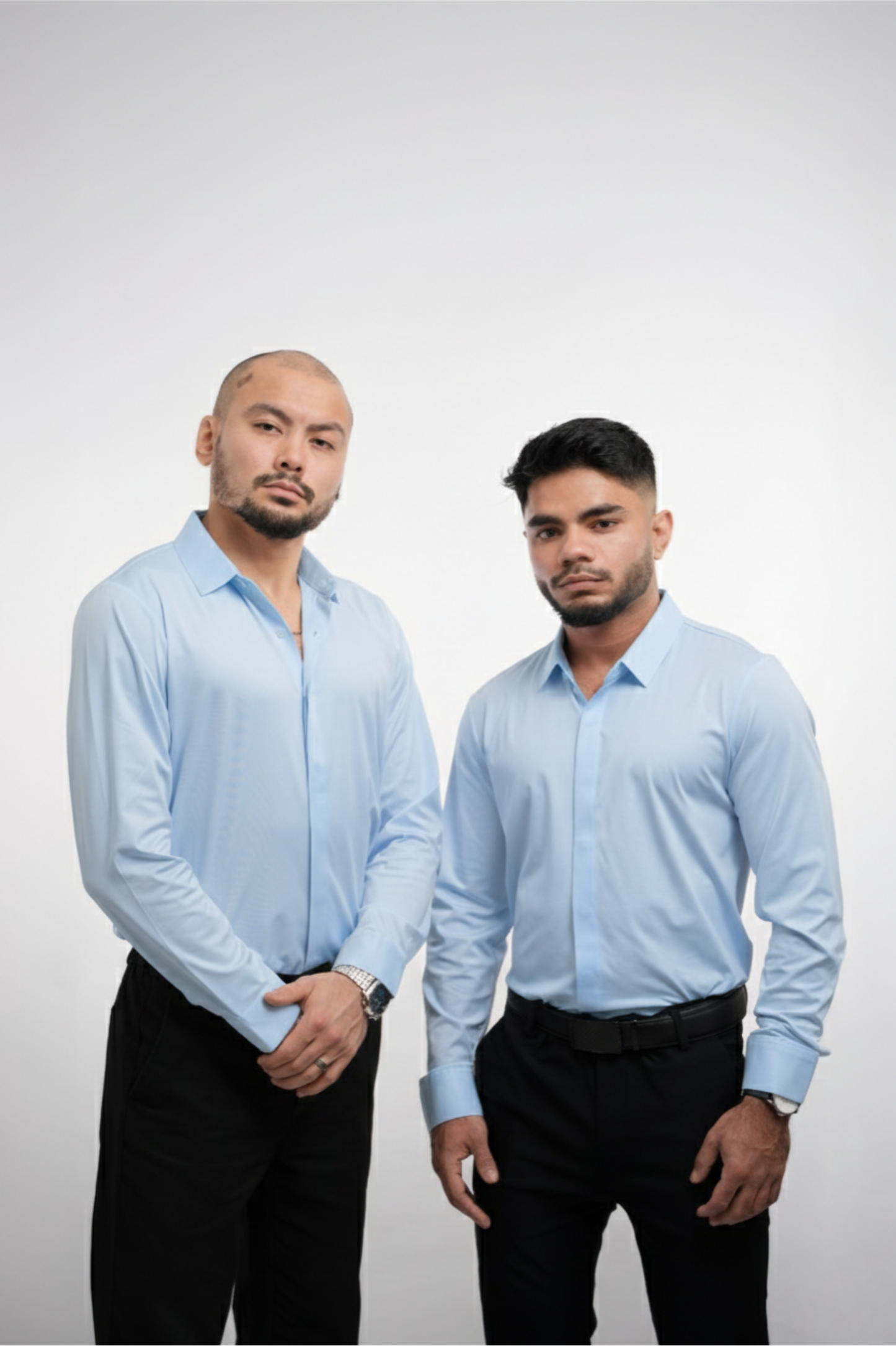 Camisa Hombre con Botones Tejido Antiarrugas